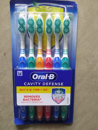 Oral-b Cavity defense Removes Bacteria# For cavity protection Soft Oral & world's no 