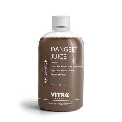 Dangee+ Juice 500ml | Papaya Leaf Juice with Giloy, Neem, Tulsi & Mulethi and more-1 Unit : ₹ 325 @ 19%