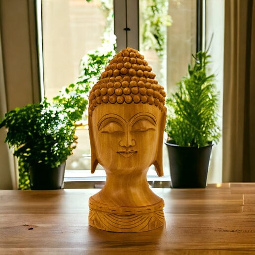 Wooden Idol of Lord Buddha