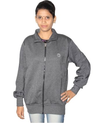 Goodluck Woollen Grey Non Hooded Sweatshirt