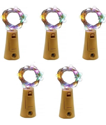 HARSHLOVE White 2Mtr Cork light ( Pack of 5 )