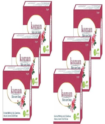 KOZIAN Antibacterial remove dead skin, sun protection soap Bathing Bar for All Skin Type ( Pack of 6 )