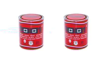 1001 RMP BRUSHING BITUMENS, LEAD FREE ALKALI AND H.R, | WATERPROOFING & PROTECTIVE COATING | IS : 158 CERTIFIED | ANTICORROSIVE COATING BLACK,Heat Resisting Passes the test at 300 C - COMBO (2 X 1LTR)