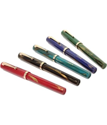Srpc - Multicolor Medium Line Fountain Pen (Pack of 5)