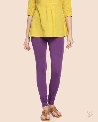 Viscose Churidar Legging - Plum Jam-S / Plum Jam