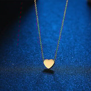 Simple Heart Pendant Necklace