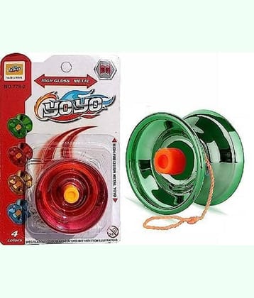 DENFE  Fine Quality High Speed YoYo Spinner for Tricks and Skills Toy (Multi-Color) Pack of 1