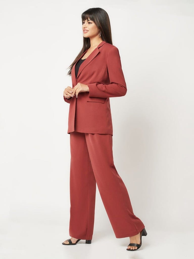 Deep Rust Solid Power Suit
