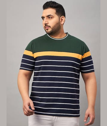 AUSTIVO Pack of 1 Cotton Blend Regular Fit Men's T-Shirt ( Multicolor )