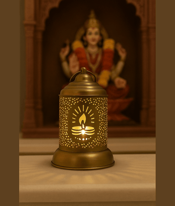 R.R.V. International Iron Designer Diya - Pack of 1