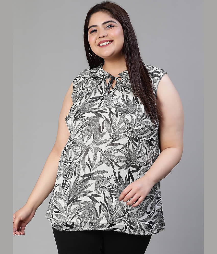 Oxolloxo Women's Polyester Regular Top ( Grey )