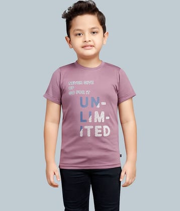 3PIN Pack of 1 Boys Cotton Blend T-Shirt ( Purple )