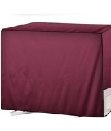 KALRA MAGIC Single Polyester Maroon AC Cover for 1.5 Ton Split AC