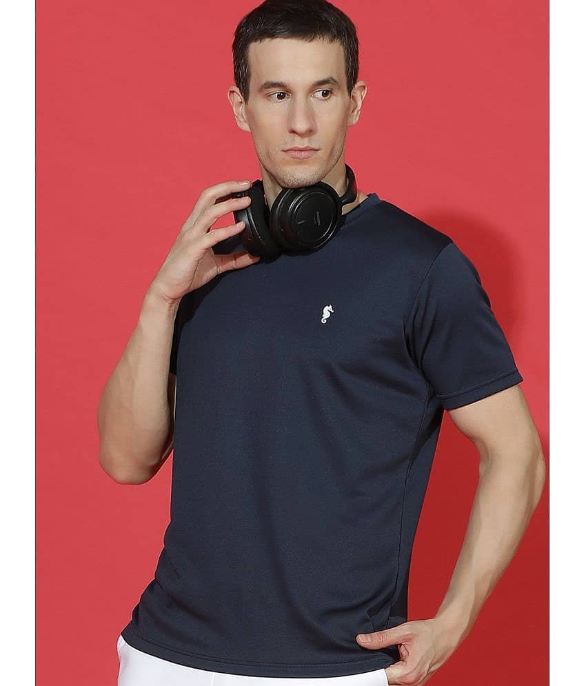 EPPE - Navy Blue Polyester Regular Fit Men's Sports T-Shirt ( Pack of 1 )