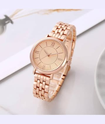 EEWHI Rose Gold Metal Analog Womens Watch