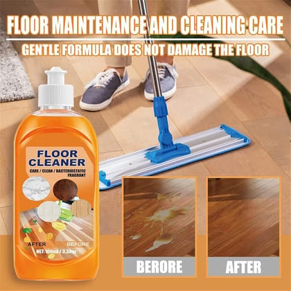 ELHAE Lemon Fresh Floor Cleaner Liquid | Multi-Surface Cleaner for Tiles, Marble, Wood & Laminates | Removes Dirt, Odor & Stains | Long-Lasting Fragrance (300Ml)