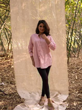 Short hand crafted Kurta-M