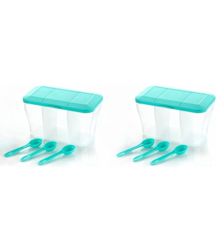 OFFYX - PET Sky Blue Pickle Container ( Set of 2 - 1100 )