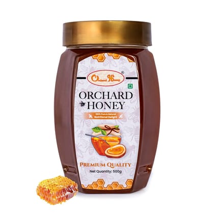 Orchard Honey Premium - Unprocessed Honey 100% Pure & Natural Honey, Rich in Nutrients, Boosts Immunity, Original Bee Honey (500gm)