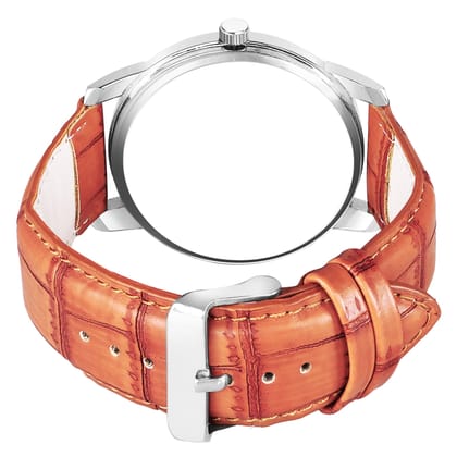 Silver Stylish Dial Analog Watch for Men LR97