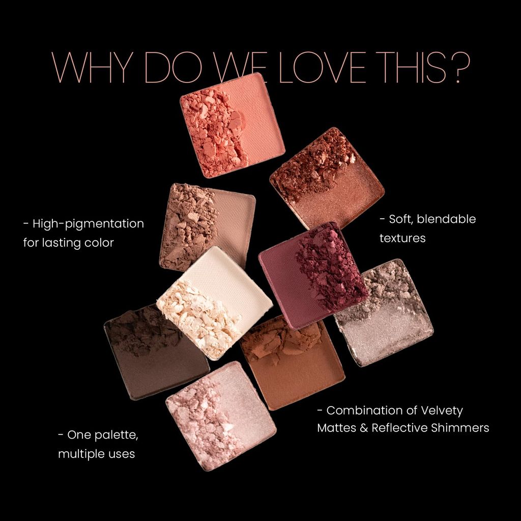 STARSTRUCK BY SUNNY LEONE Nude Matte Eyeshadow Palette - Naughty BY Nature, 12.5G