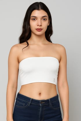 White Bamboo Tube Top For Woman And Girls