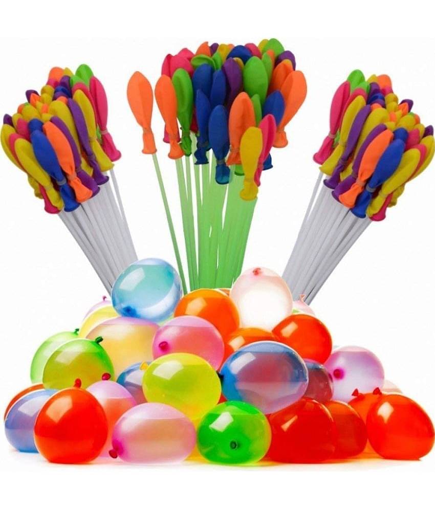 KP2® Water Balloons Holi for Kids Boys and Girls, Latex with Refill Hose, Three Bunches Balloons – Games Swimming Pool Outdoor Fun Magic Water Balloons (111 Balloons)