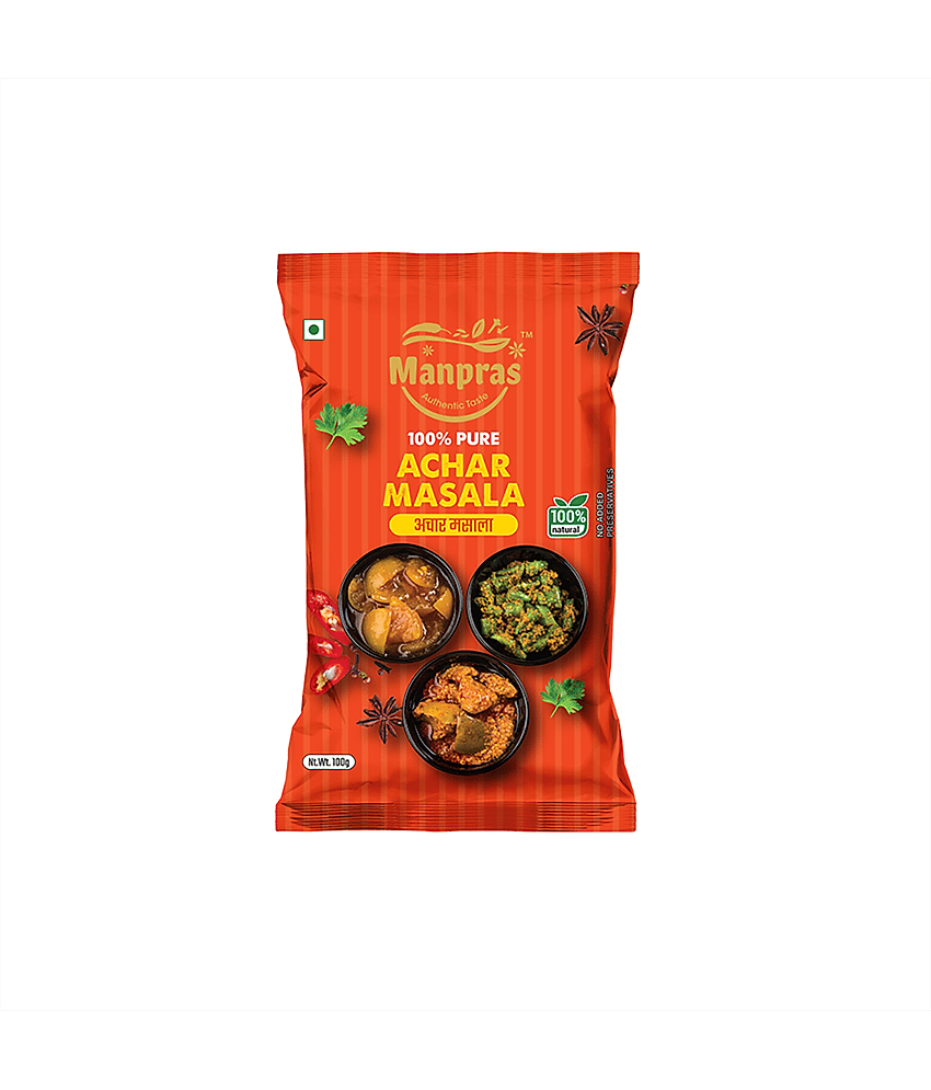 MANPRAS ACHAR MASALA 100GM [ PACK OF 3 ] Masala 100 gm