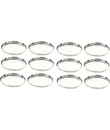 Neelam 12 Pcs Stainless Steel Steel Half Plate