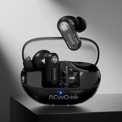 DwOTS 777: 50dB Hybrid ANC, Advanced 6 Mics Noise Cancellation (Gen Black) Gen Black