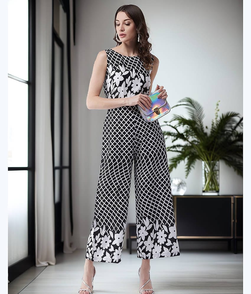 Pannkh Black Cotton Jumpsuit - Single