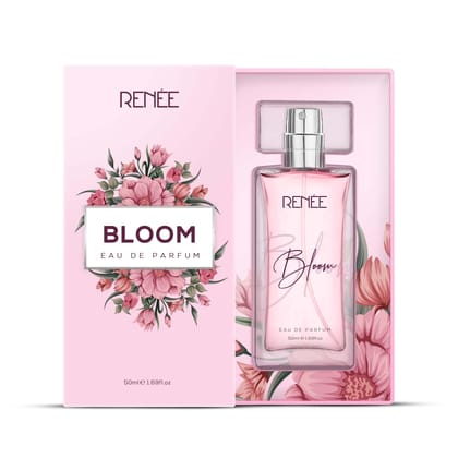 RENEE Eau De Parfum Bloom 50Ml| Premium Long Lasting Luxury Perfume Liquid| Notes Of Almond, Unisex Adult, Scent For All Occasions RENEE Eau De Parfum Bloom 50Ml| Premium Long Lasting Luxury Perfume Liquid| Notes Of Almond, Unisex Adult, Scent For All Oc