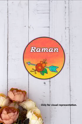 Dbeautify's DIY Arrow & Floral  Name Plate