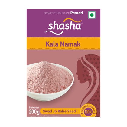 Shasha Powdered Spices – Kala Namak 200g