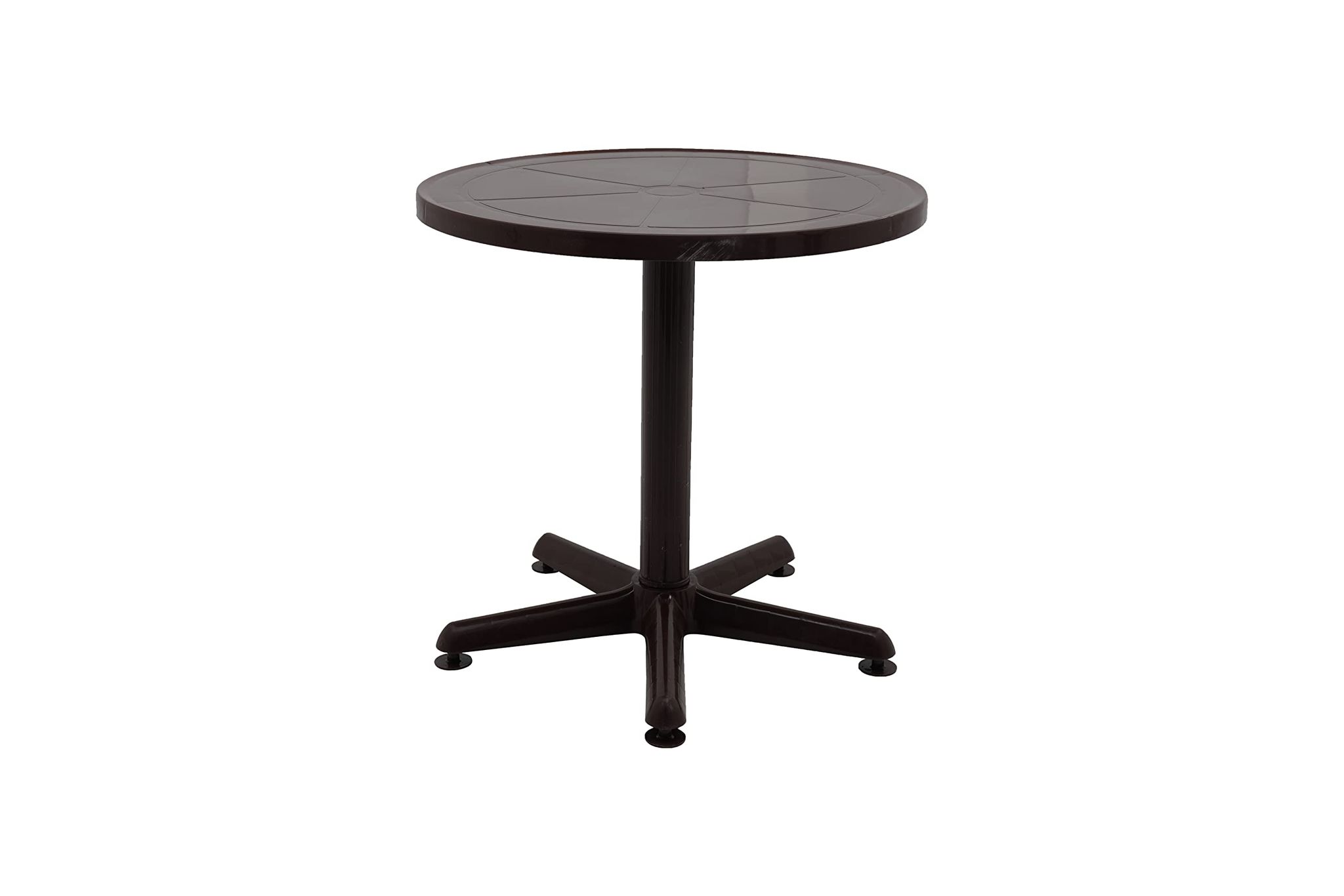 Supreme Furniture Penta Plastic Compact Round Coffee Table Matt Finish with Pedestal Legs for Home/Garden/Cafe and Restaurants