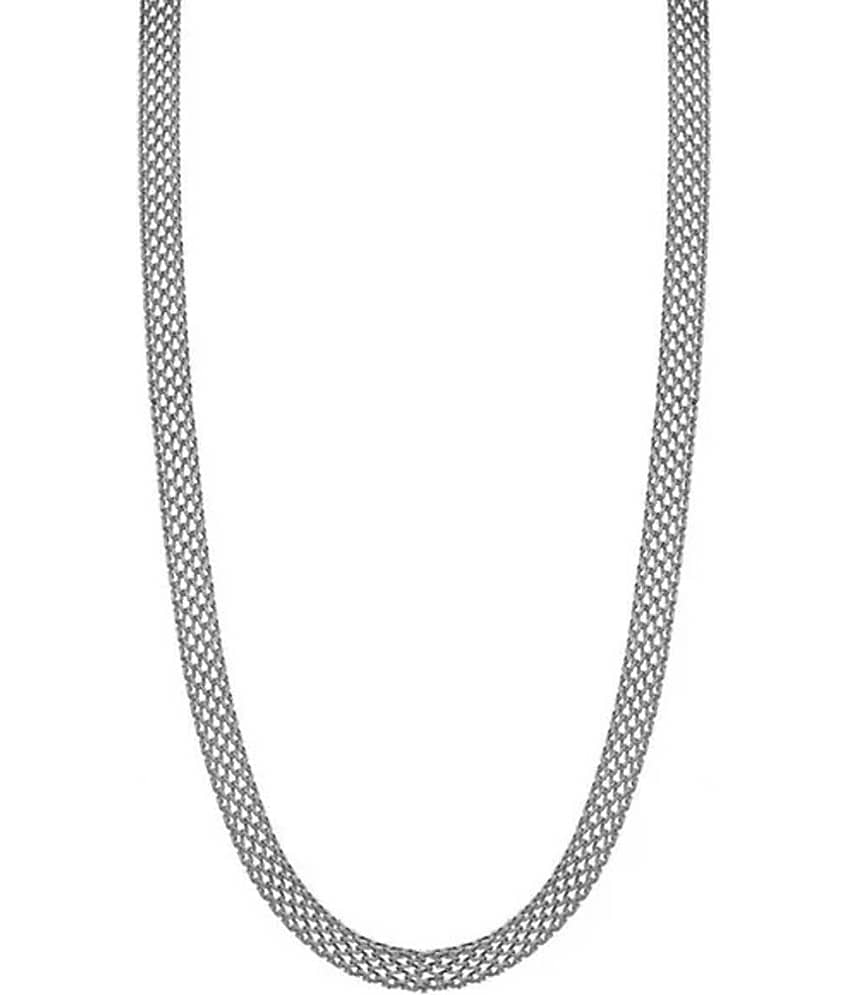 Thrillz Silver Plated Stainless Steel Chain ( Pack of 1 )