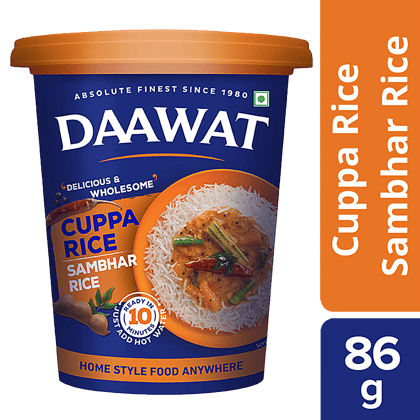 Daawat Cuppa Rice Sambhar Rice, 86 gm