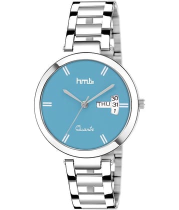 HMTe - Silver Metal Analog Womens Watch