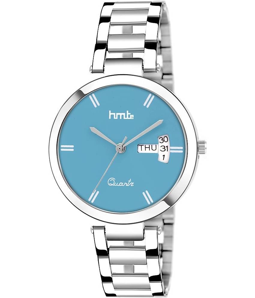 HMTe - Silver Metal Analog Womens Watch