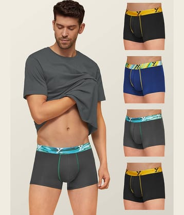 XYXX Pack of 5 Modal Trunks For Men's ( Multicolor )