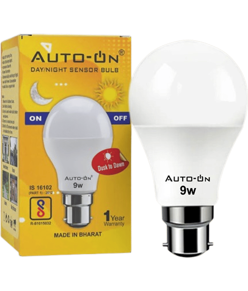 Auto-ON Day/Night Sensor LED Bulb Motion Sensor Light - Pack of 1