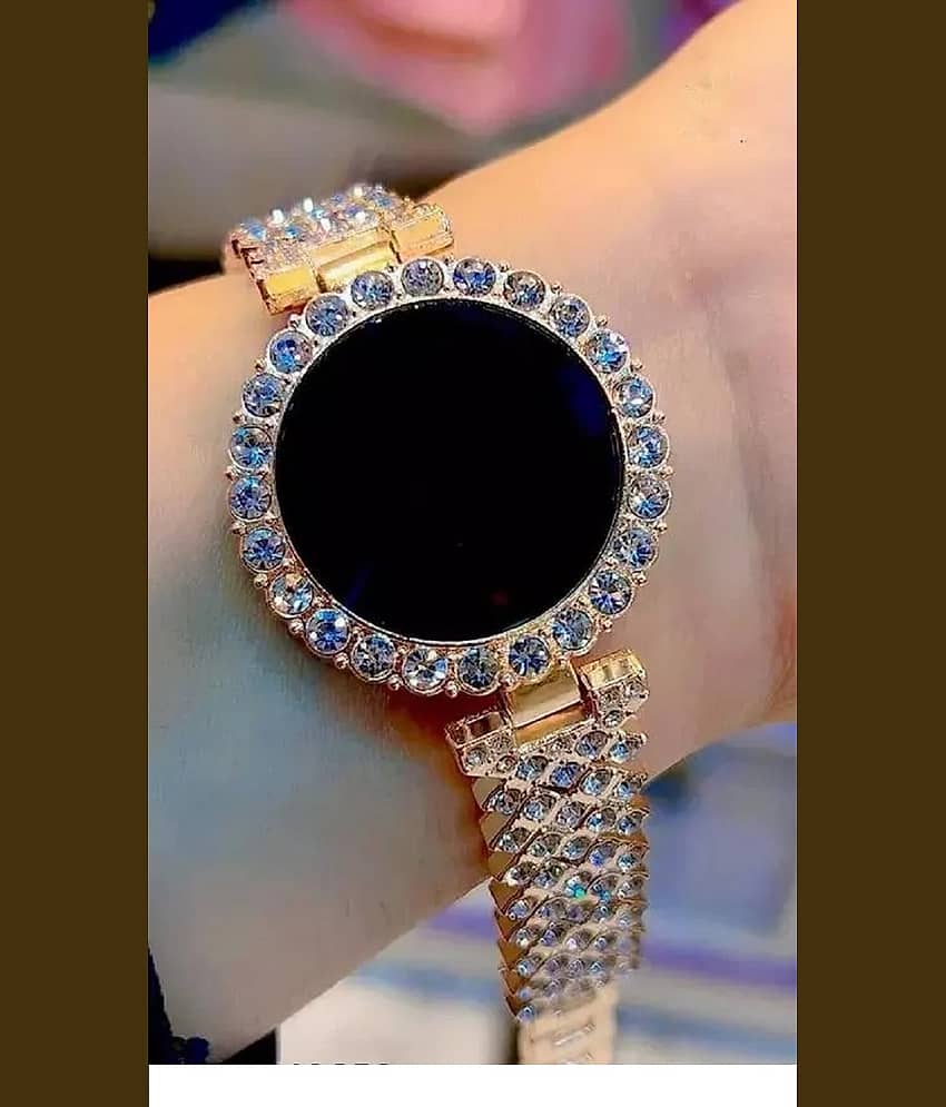 MIVAAN Rose Gold Metal Digital Womens Watch