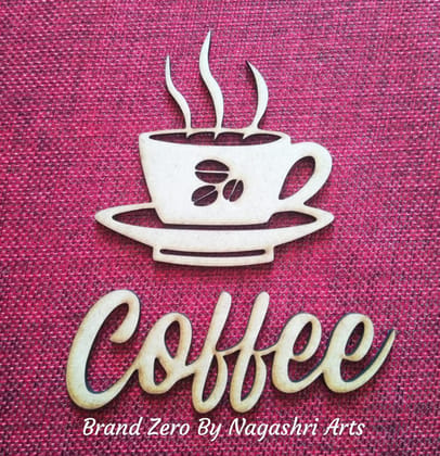 Brand Zero MDF Script Cutout Play 1 - Pack of 5 Pcs - Size: 2.0 Inches by 1.0 Inches And 2.5 mm Thick