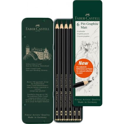 Faber Castell 6 Pitt Graphite Matt