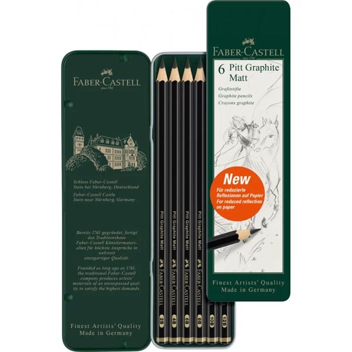 Faber Castell 6 Pitt Graphite Matt