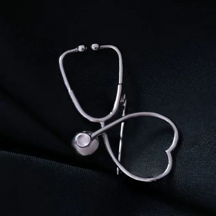 Gossip Medic Love Silver Brooch