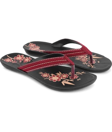 PENNEN Red Women's Thong Flip Flop