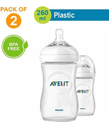 Philips Avent Natural Bottle 260ml (Twin Pack) for New Born Baby