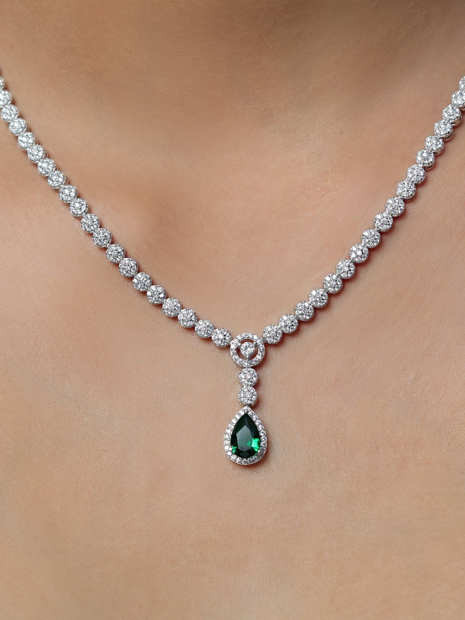 Royal Gemstone Pendant | 925 Silver-Neckpiece