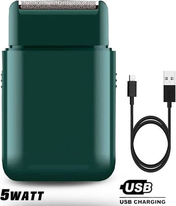 geemy 2 in 1 Rechargeable Foil Shaver ( Green )